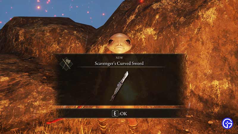 scavenger's curved sword elden ring