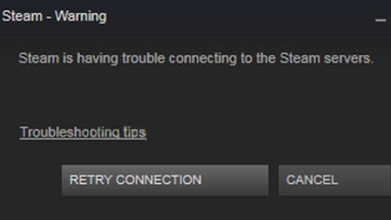 steam trouble connecting servers network