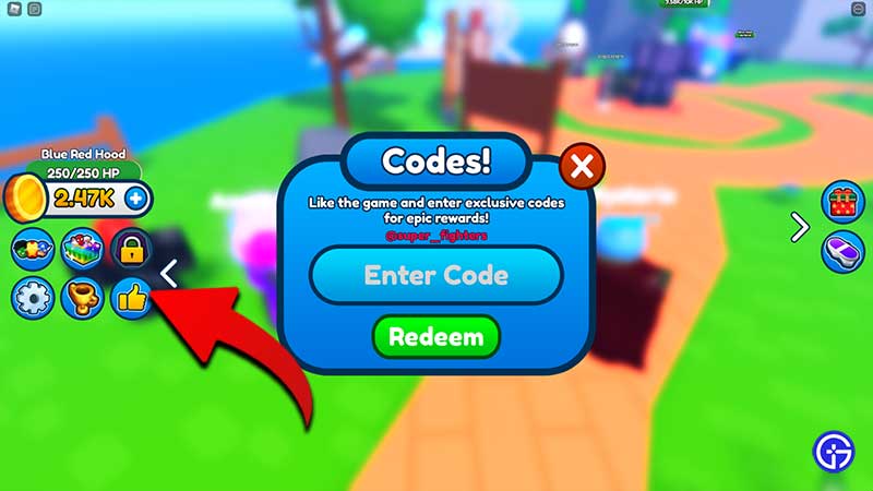How to Redeem Codes in Roblox Super Fighters Simulator