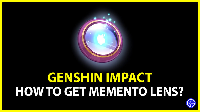 genshin impact get memento lens