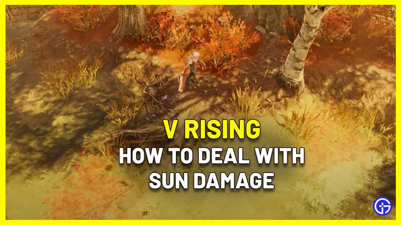 how to deal with sun damage heal v rising