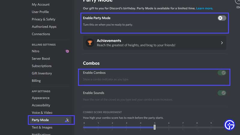 how to enable party mode