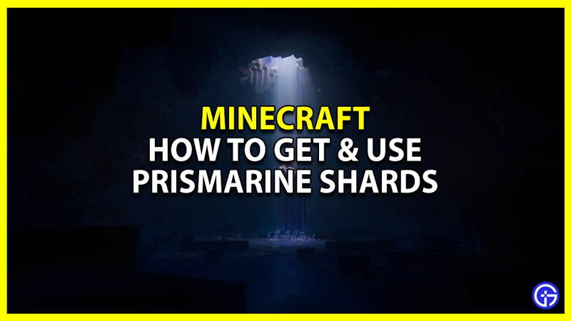 how to get prismarine shards and crystals in minecraft
