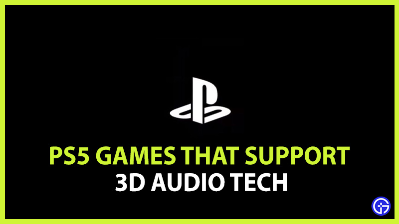 ps5 games that support 3d audio