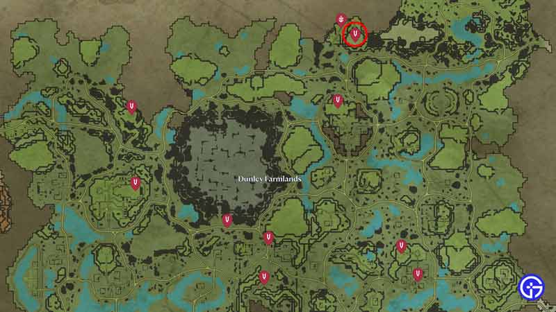 where to find leandra the shadow priestess in v rising and location