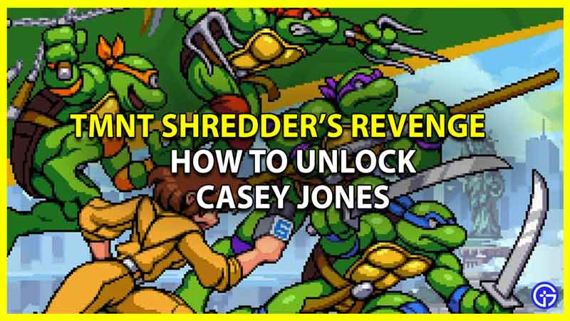 Unlock Casey Jones in TMNT Shredder's Revenge