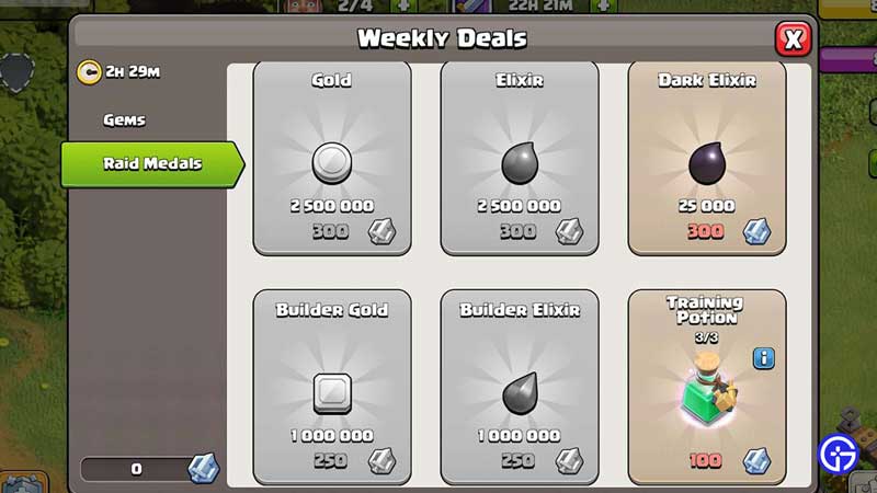 Use Raid Medals in Clash of Clans 