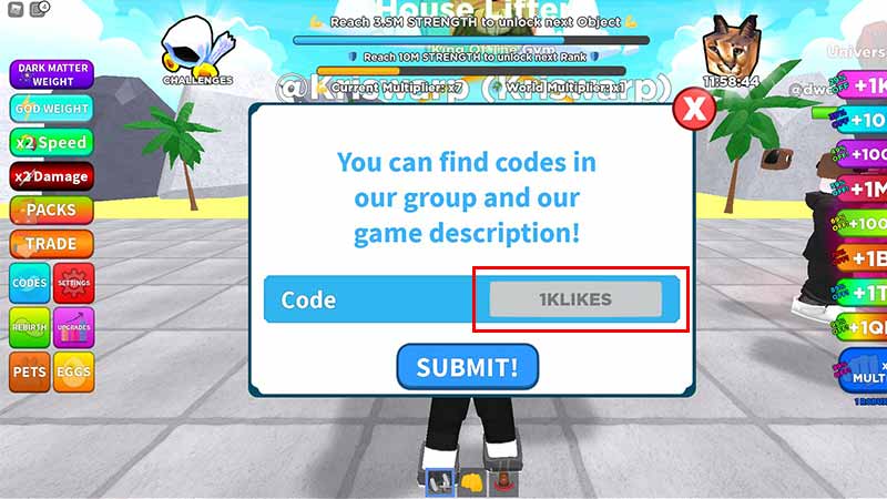Gift Codes in Get Strong Simulator