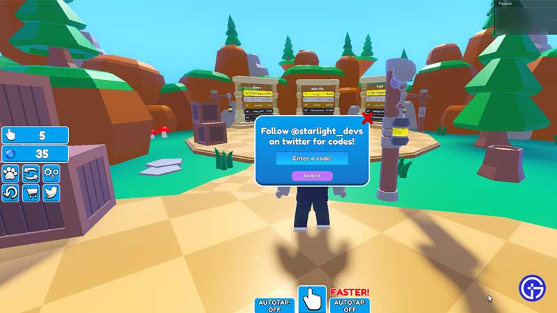 How to Redeem Codes in Roblox Tapping Stars