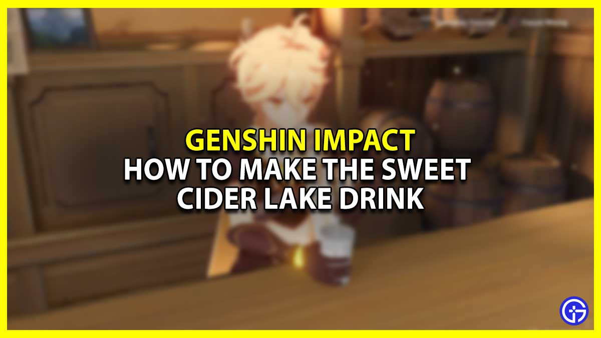 How to Make the Sweet Cider Lake Drink