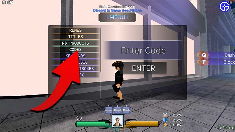 How to Redeem Codes in Roblox Untitled Combat Arena