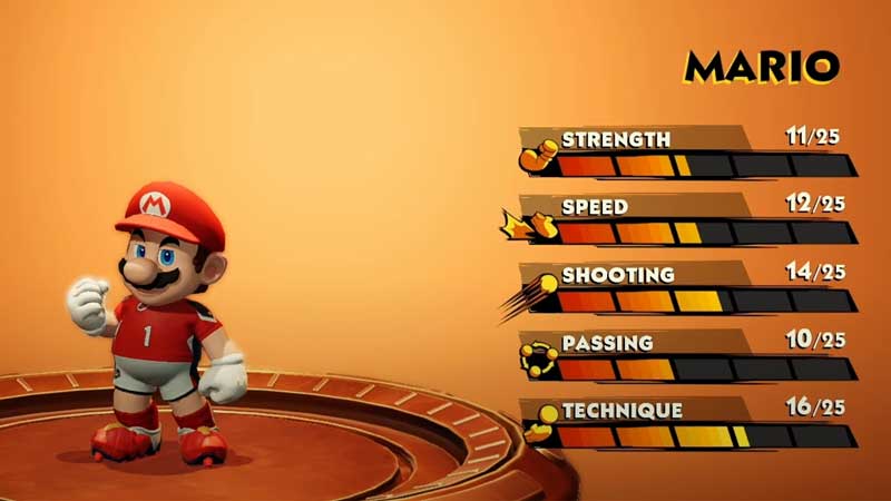 Mario Character Stats