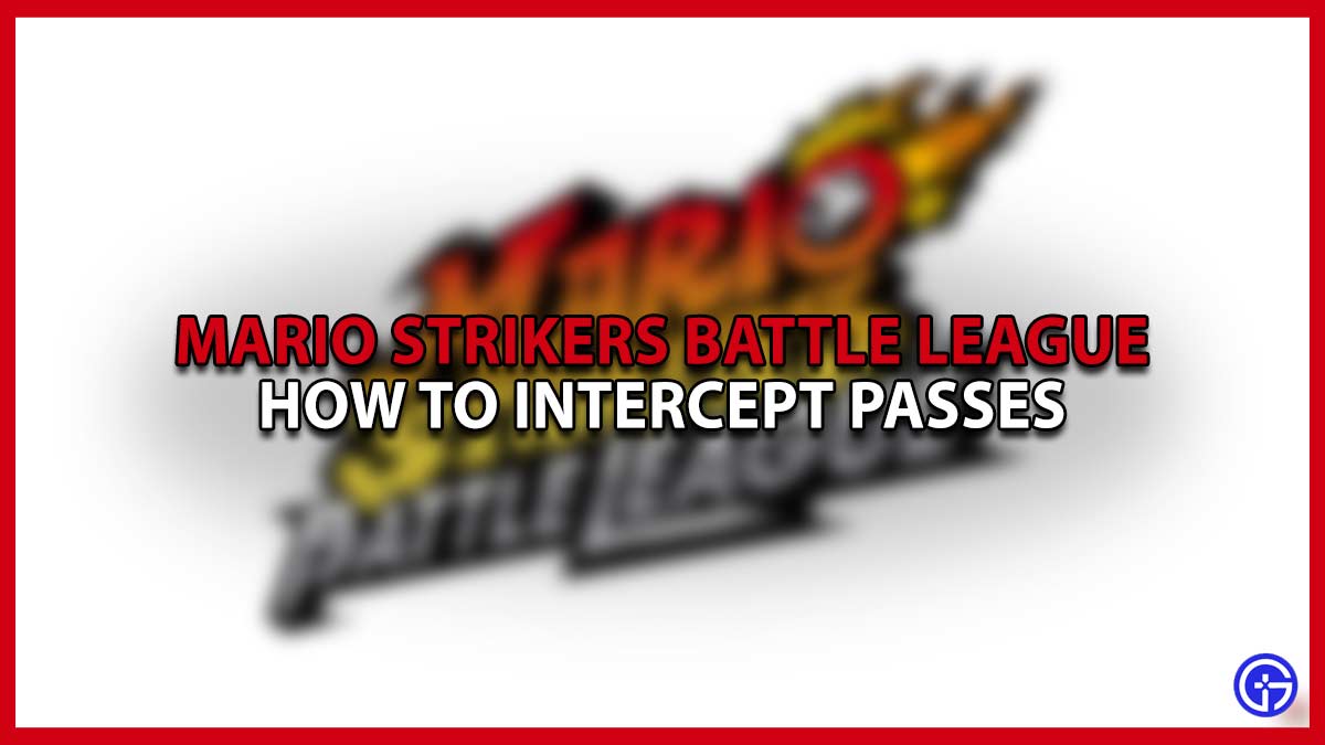 Mario Strikers Battle League How to Intercept Passes