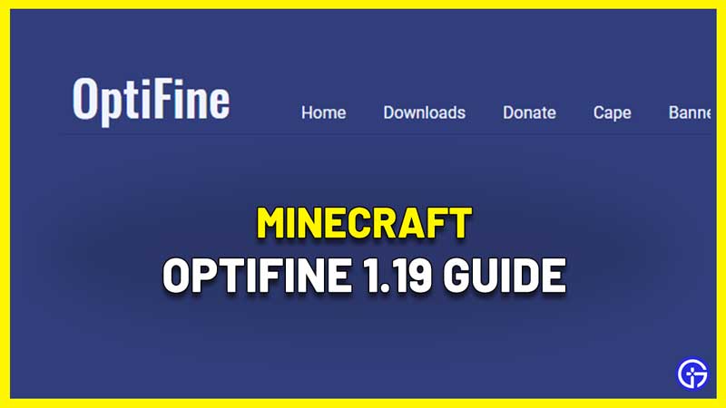 minecraft 1.19 optifine release date installation