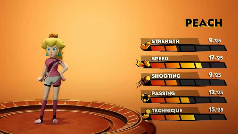 Peach Character Stats