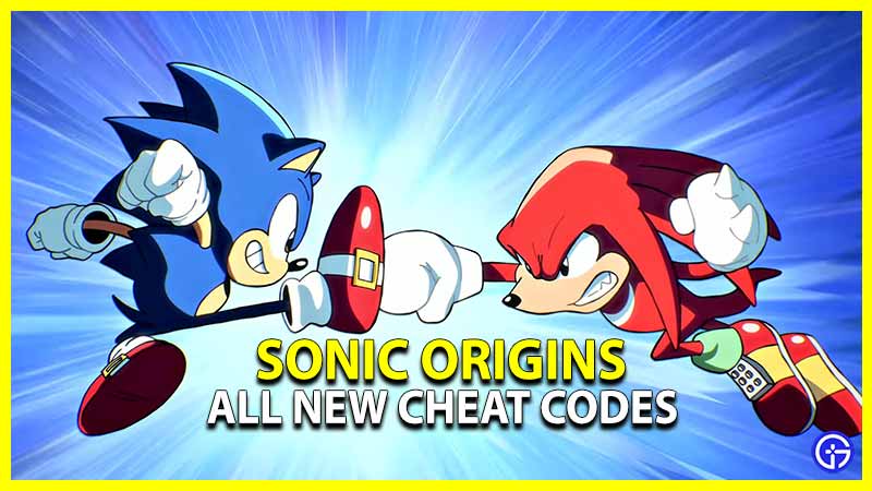 Sonic Origins Cheat Codes