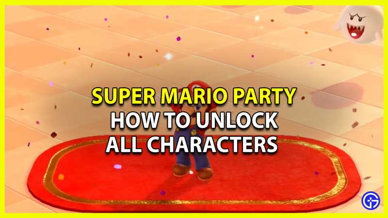 how to unlock characters in mario party switch
