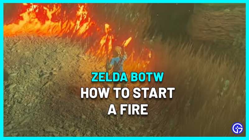 Zelda BOTW How To Make Start Fire