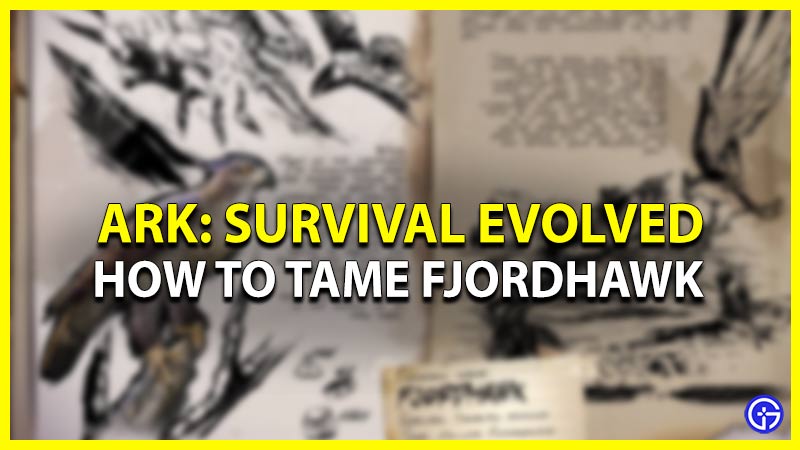 ark survival evolved tame fjordhawk