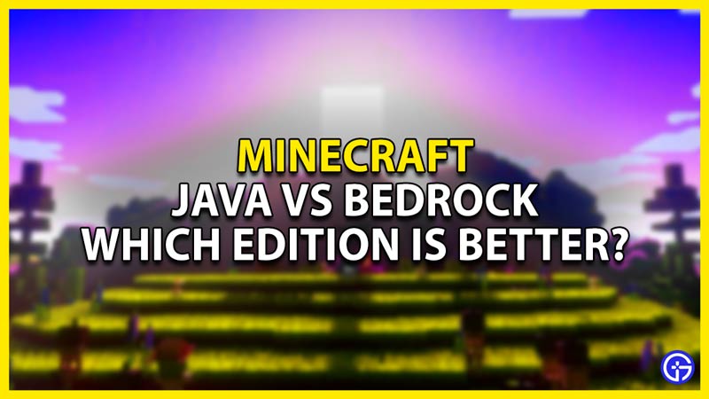 best minecraft edition for you java vs bedrock