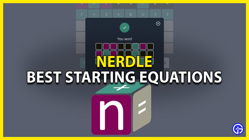 best starting equations for nerdle