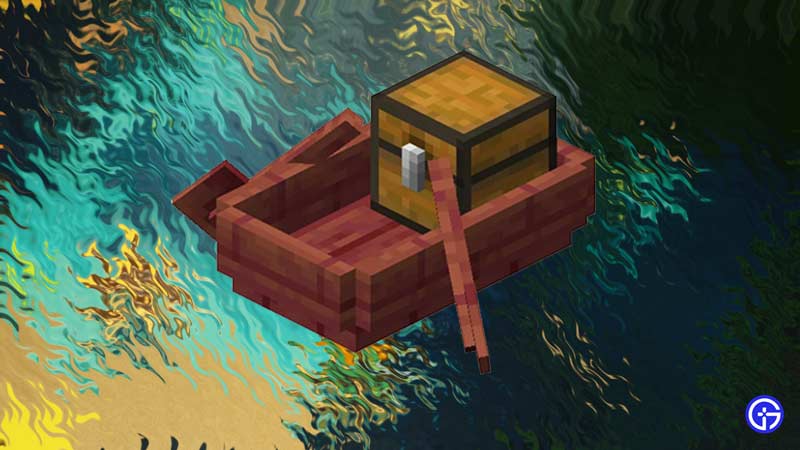 craft boat with chest minecraft