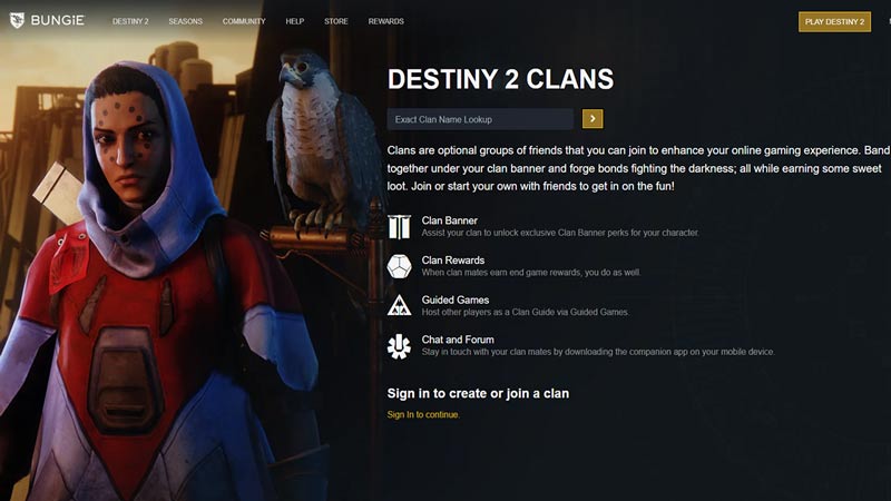 create clan destiny 2