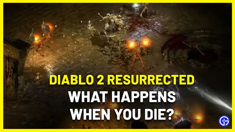 diablo 2 resurrected what happens when you die