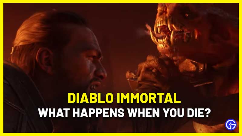 Diablo Immortal what happens die