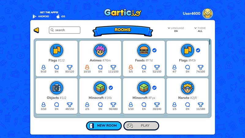 Gartic IOゲームリスト