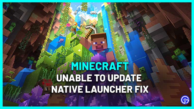 how to fix Unable To Update Minecraft Native Launcher