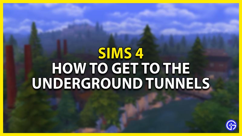 how to get to the underground tunnels in sims 4 werewolf