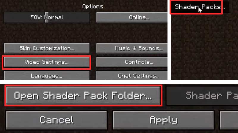 how to install shader packs minecraft