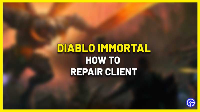 Repair Client in Diablo Immortal