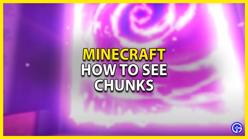 how to see chunks in minecraft
