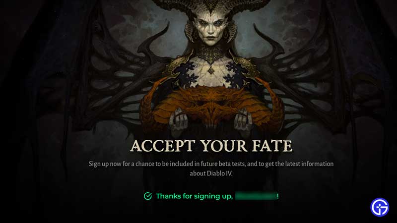 how to sign up diablo iv
