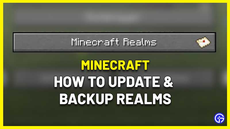 how to update realm minecraft bedrock java