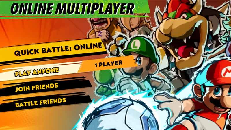 mario strikers battle league friends online play