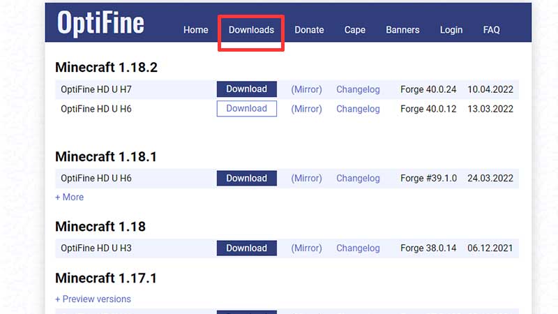 optifine download install steps guide
