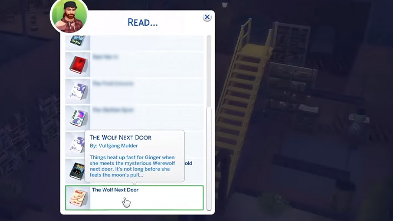 werewolf books sims 4