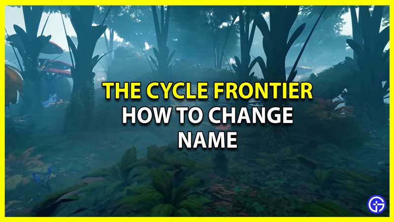 How to Change Name in The Cycle Frontier