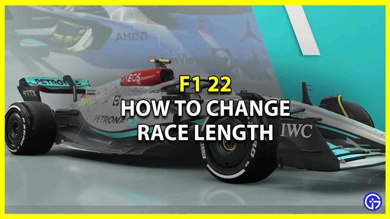 How to Change Race Length in F1 22