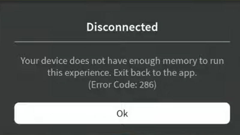 Roblox Fix Your Device Does Not Have Enough Memory to Run This Experience