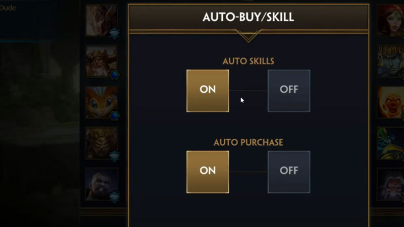 Smite Turn Auto Buy On or Off