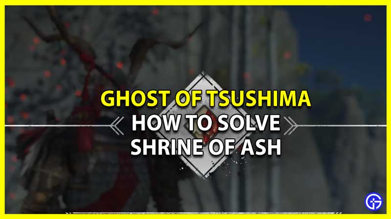 Solve Shrine of Ash and Unlock God of War armor in Ghost of Tsushima