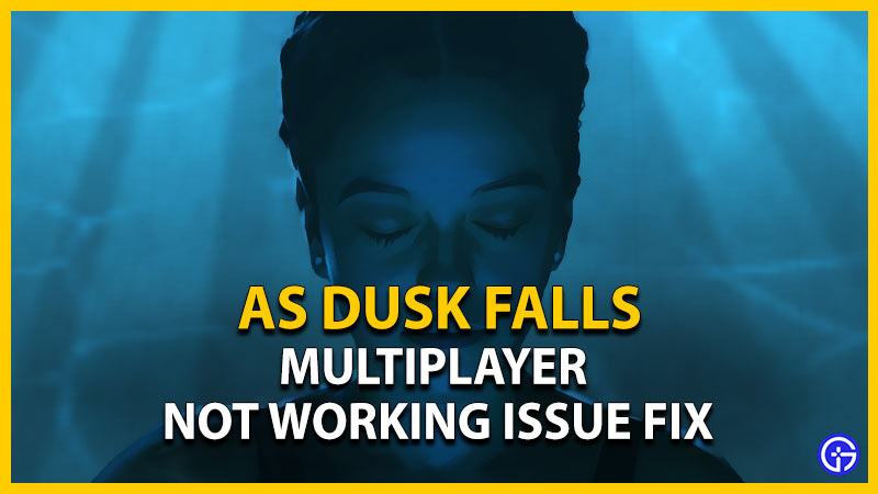 as dusk falls how to fix multiplayer not working