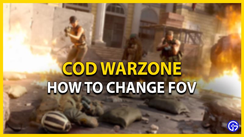 how to change fov cod warzone