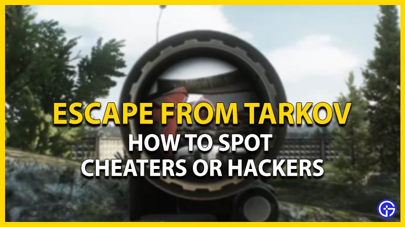 escape from tarkov how to spot cheaters