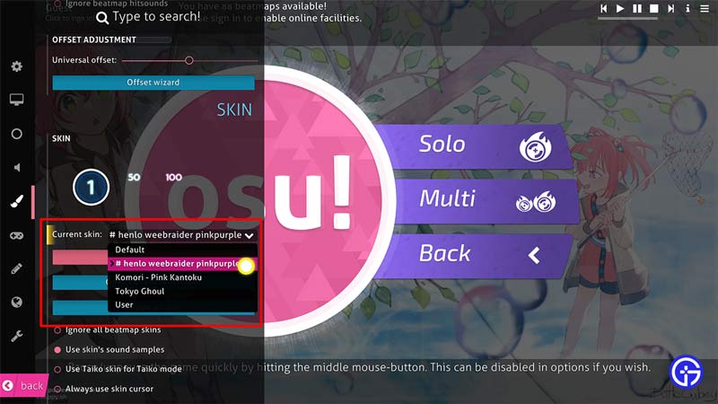 Where Do I Browse OSU Skins?