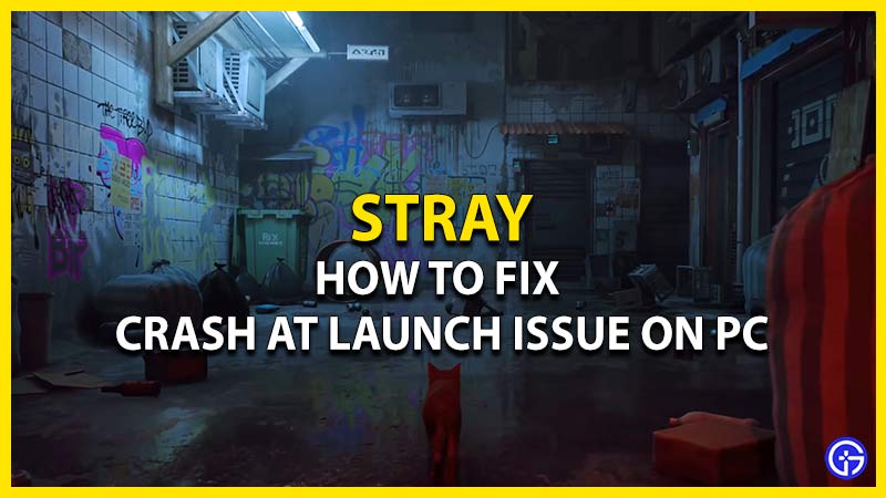stray how to fix crash at launch on pc